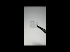 Заказное квадратное сапфировое оптическое окно со сквозным отверстием