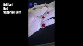 Созданный в лаборатории голубиный кроваво-красный сапфир