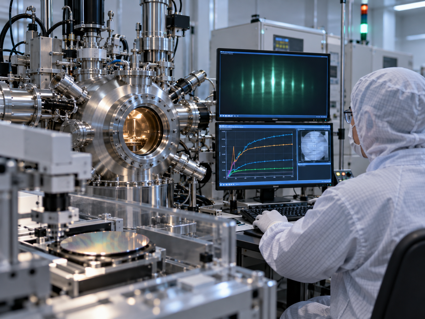 Последние блоги о компании AI-Controlled GaN Epitaxy: How RHEED Data, MBE Process Control and Autonomous Growth Improve Epi-Wafer Uniformity and Yi