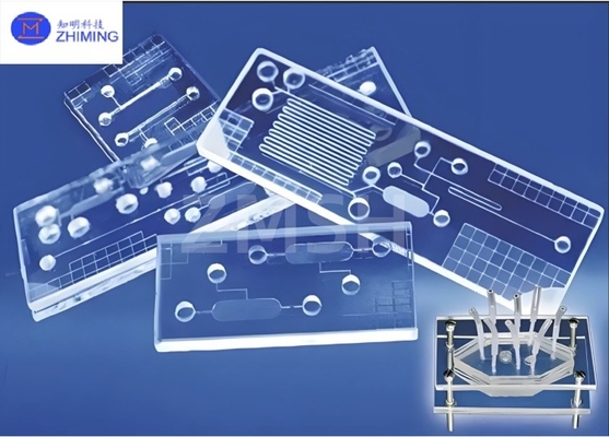 Купить Микрофлюидное стеклянное подложка с оптически прозрачными пластинами высокоточная обработка BF33 JGS1 JGS2 Сапфир кварцевое стекло Производство в сети