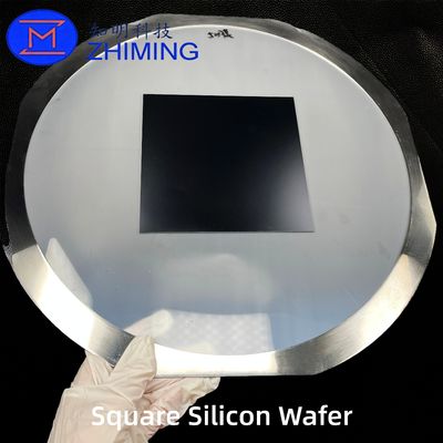 Купить Square Silicon Wafer with Film-Laminated Carrier for Advanced IC, Semiconductor & Quantum Research Производство в сети