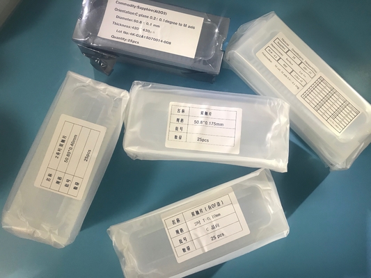Купить ультратонкой вафля двойника сапфира 2inch толщины 0.1mm 0.2mm отполированная стороной Производство в сети