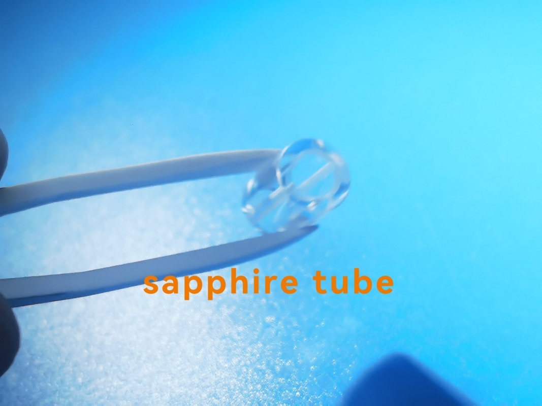 Al2O3 Polished Sapphire Glass Tube Customzied Size With Groove