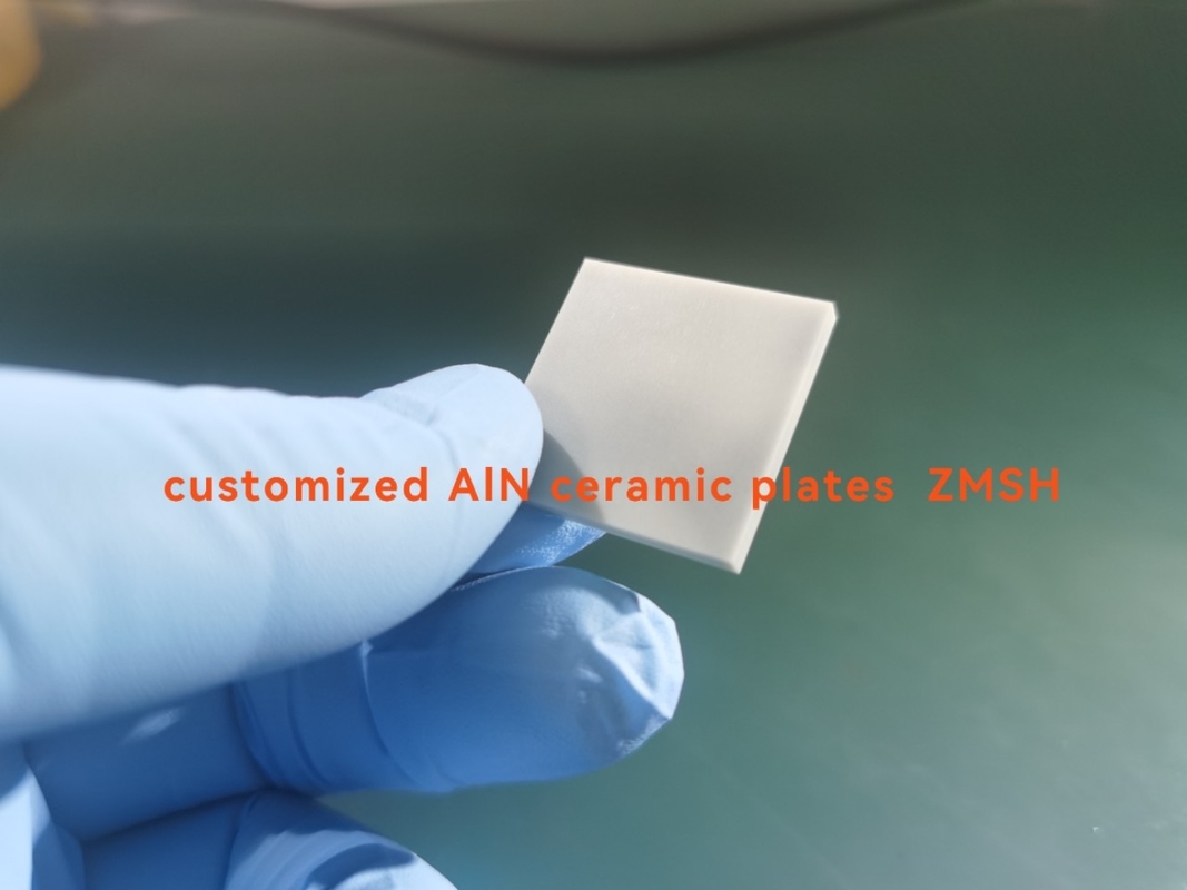 25x25x2mmt AlN Ceramic Substrate Plates With Lapped Surface Treatment